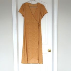 Monk & Lou yellow polkadot wrap dress